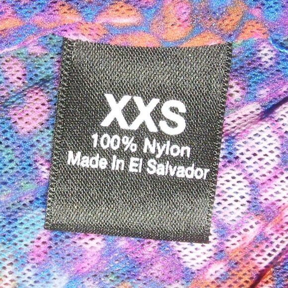 BLACK SAKS FIFTH AVE Python Tunic, XXS, Nylon Mesh, Rainbow Snakeskin - Picture 10 of 12